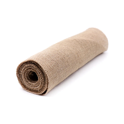 Chemin de table en jute decoration champetre mariage - vue 4 sur 7