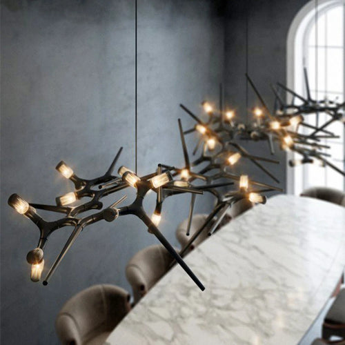 Postmoderner LED-Kronleuchter Roman de Luxe für Hotel - vue 2 sur 13