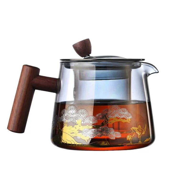 Theiere japonaise verre resistant gaiwan infusion the puer - vue 6 sur 6