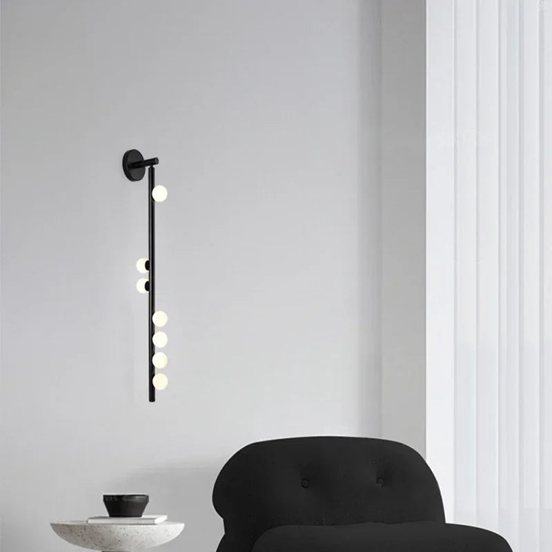 Applique murale led boule de verre moderne pour hôtel - vue 3 sur 8