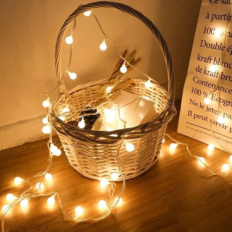 guirlande lumineuse led 10 m pour mariage jardin et décoration extérieure - vue 3 sur 9