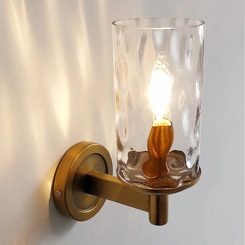 applique murale moderne en verre pour décoration intérieure élégante