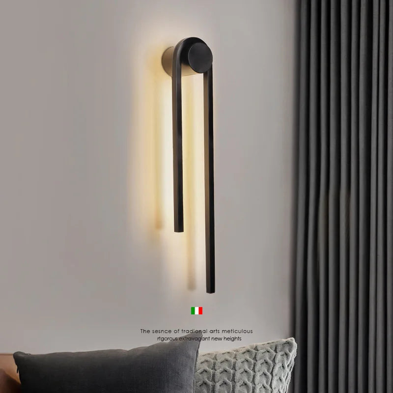 applique murale moderne en forme de u pour décoration intérieure - vue 2 sur 12
