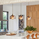 Kreative Pendelleuchte aus Glas mit Retro-Modernem Design