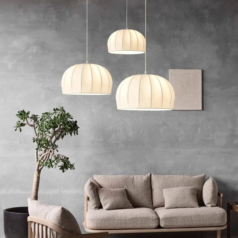 suspension en tissu rétro style wabi sabi pour décoration intérieure - vue 3 sur 9
