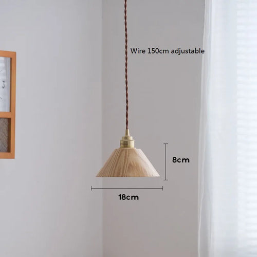 LED-Pendelleuchte aus Holz im modernen nordischen Design Loft