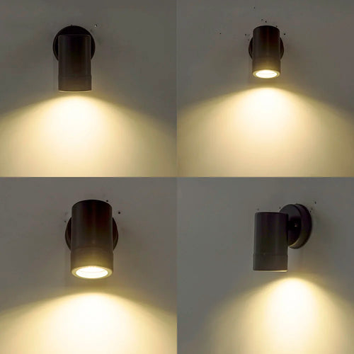 Moderne LED-Außenwandleuchte, wasserdicht, für Innen- und Außenbereich - vue 6 sur 6