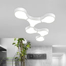 plafonnier Géométrie moderne ADN LED salon décor à la maison éclairage chambre Loft café bar bureau LED lumières