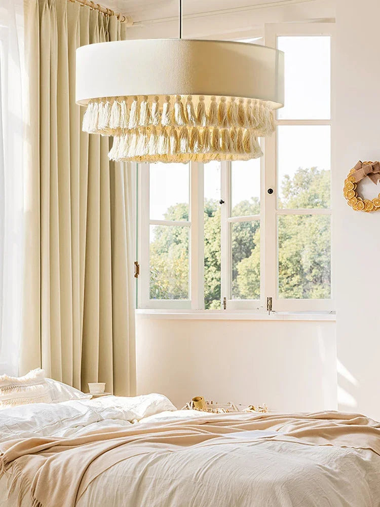 Kronleuchter Boho Wabi Sabi im nordischen Stil handgefertigt - vue 5 sur 9