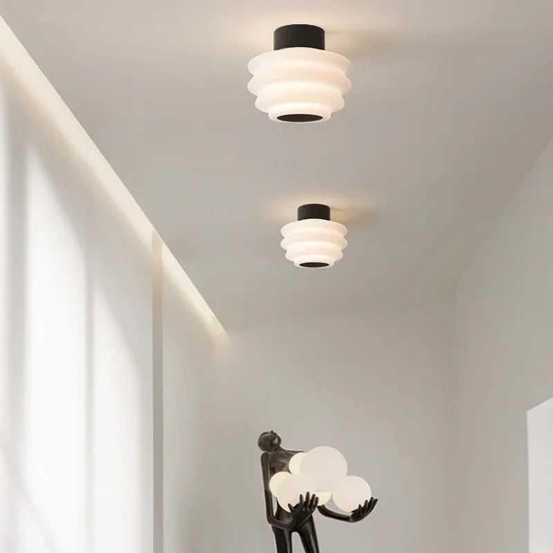 Plafonnier led simple pour décoration intérieure moderne - vue 4 sur 9