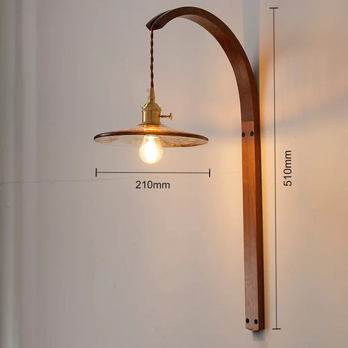 LED-Wandleuchte aus Holz für die Innendekoration - vue 11 sur 11