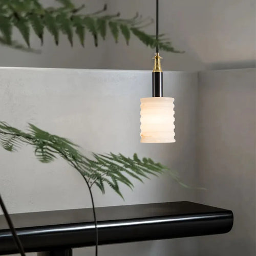 Chinesischer Marmor-Kronleuchter im modernen minimalistischen Stil für Restaurant und Bar - vue 6 sur 7
