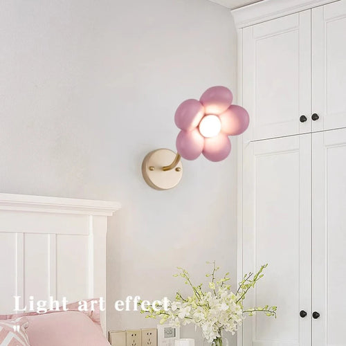 Wandleuchte mit Rosenblüten für das Prinzessinnenzimmer - vue 5 sur 7