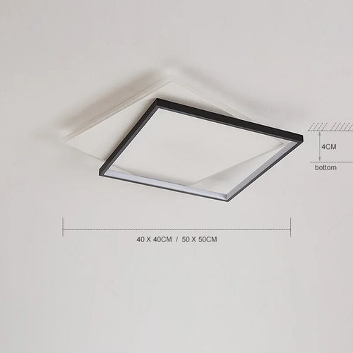 LED-Deckenleuchte nordisch dimmbar schlichtes Design - vue 4 sur 9
