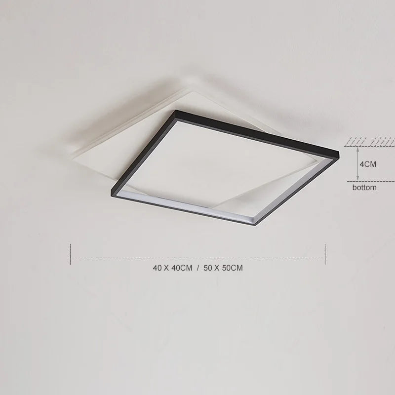 LED-Deckenleuchte nordisch dimmbar schlichtes Design - vue 4 sur 9