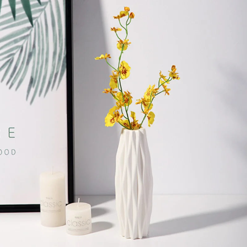 vase nordique en plastique pour fleurs décoration moderne maison - vue 6 sur 12
