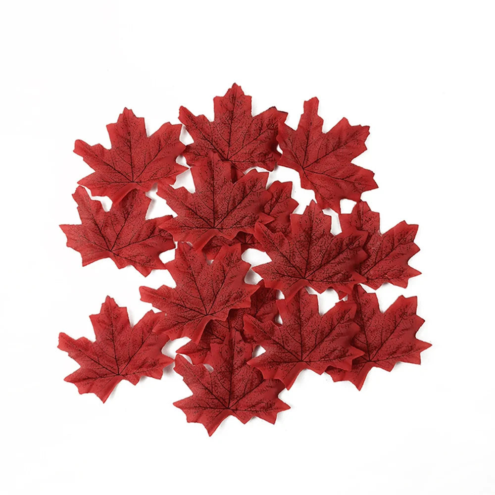 lot de 50 décorations en feuille d'érable pour fêtes et événements - vue 13 sur 14