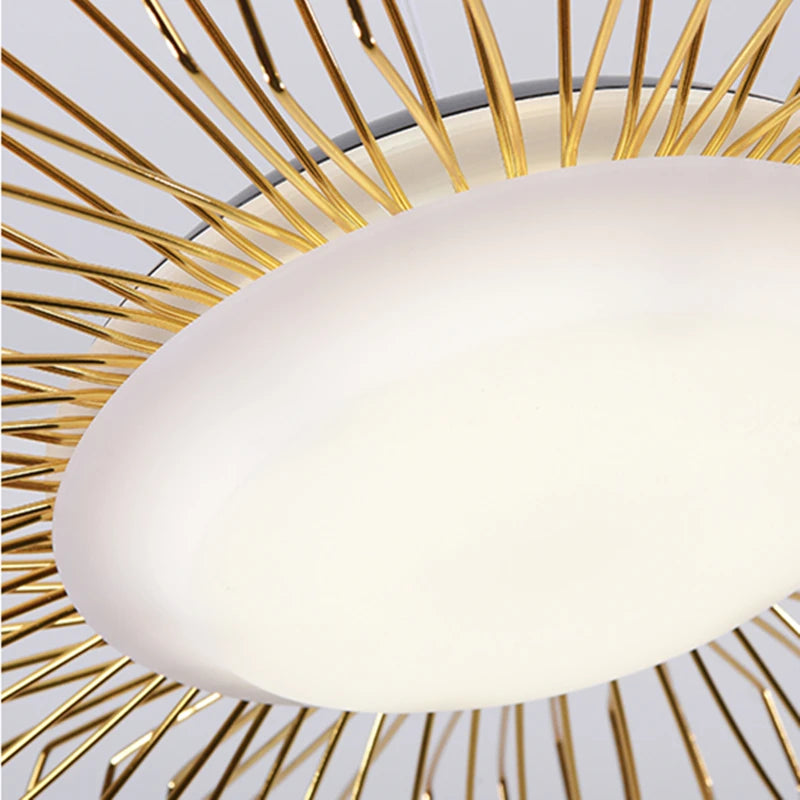 lustre suspendu design fleuri éclairage LED variable pour intérieur - vue 6 sur 9