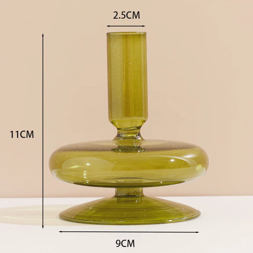 bougeoir en verre européen pour décoration et mariage