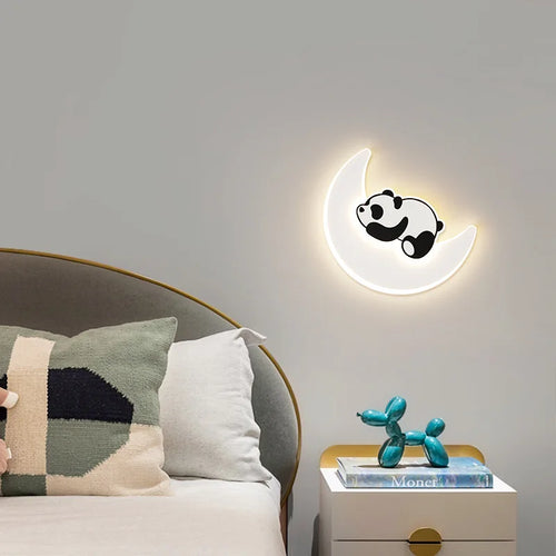 Kreative Panda Astronaut Wandleuchte für das Kinderzimmer - vue 2 sur 8