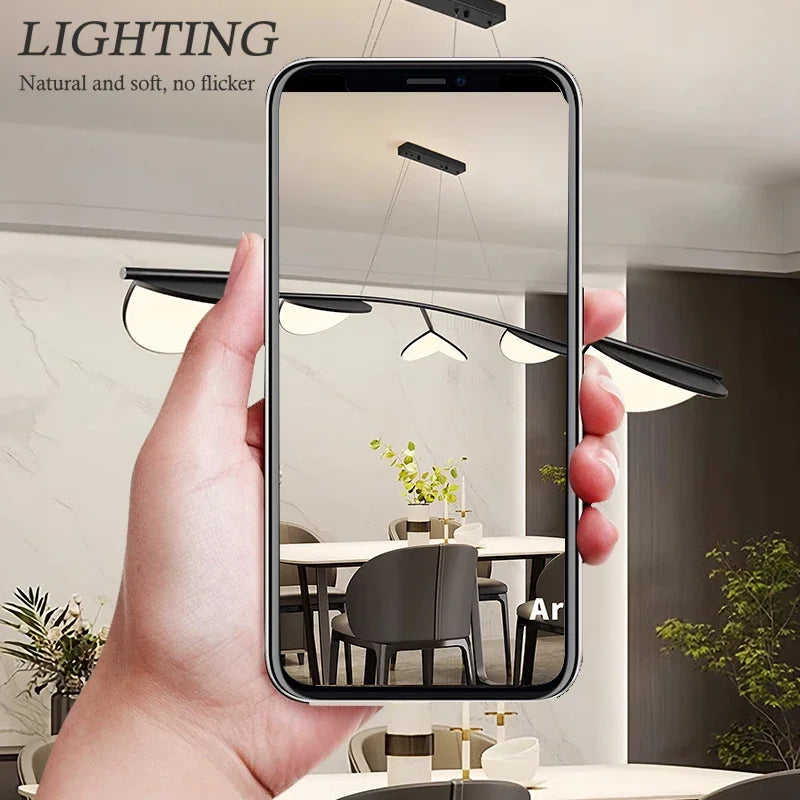 lampe décorative moderne en forme de feuille dabricot pour intérieur - vue 4 sur 10