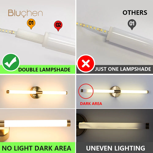 LED-Wandleuchte Doppel-Lampenschirm Up & Down elegantes Design - vue 6 sur 6