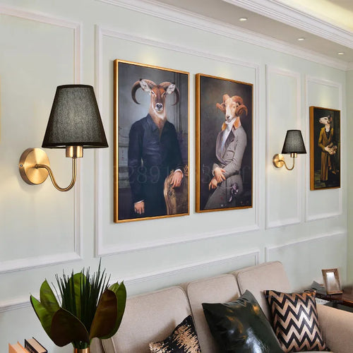 applique murale tissu led décoration intérieur éclairage - vue 6 sur 10