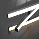 Moderner LED-Kronleuchter aus Aluminium, höhenverstellbar
