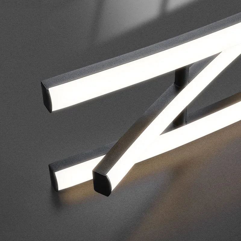Moderner LED-Kronleuchter aus Aluminium, höhenverstellbar - vue 5 sur 8
