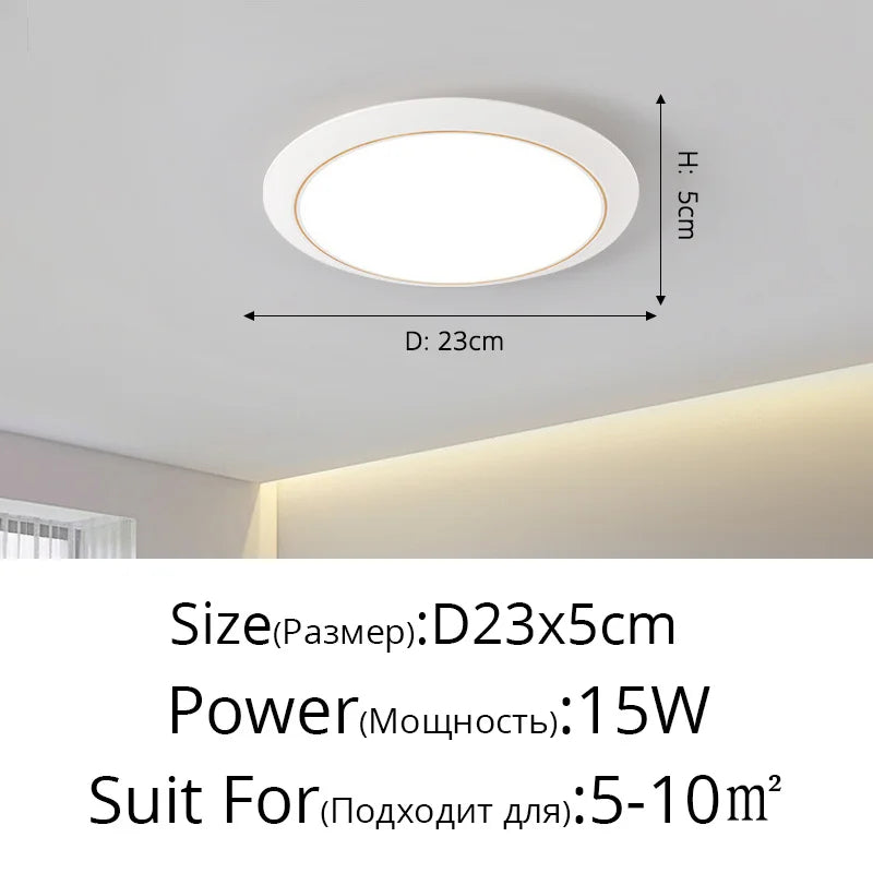 LED-Kronleuchter ultraflach rund modern dreifach geschützt