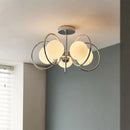 Moderner Glas-Kronleuchter für ein elegantes Design-Interieur