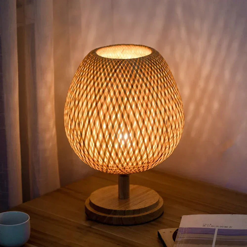 Eye-Caring Bedroom Bedside Night Light Retro Desk Lamp Reading Light Home Decor, Unique Handicraft House Warmging Gift - vue 5 sur 8