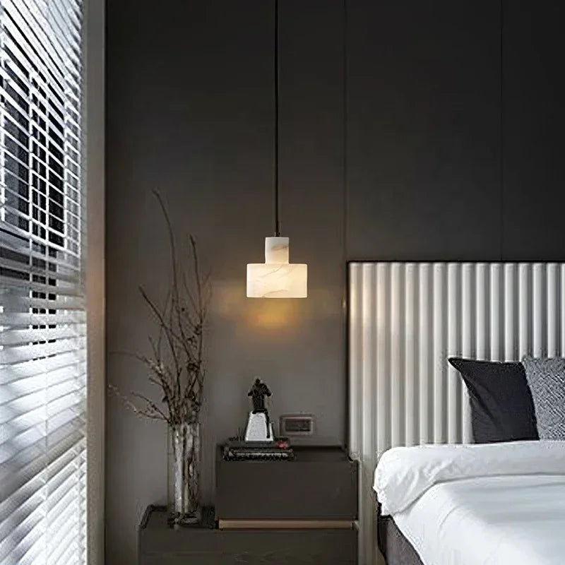 suspension en marbre naturel design moderne pour intérieur élégant - vue 3 sur 7