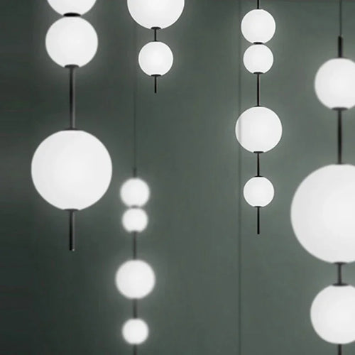 Moderne Pendelleuchte aus Glas für elegante Inneneinrichtung - vue 7 sur 9