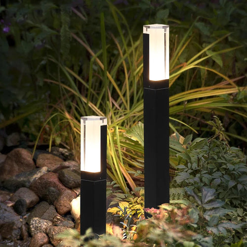 Lampe de pelouse avancée extérieure étanche IP65 LED pilier en aluminium chemin de jardin carré paysage pelouse lumières pilier lampe décor Villa - vue 2 sur 13