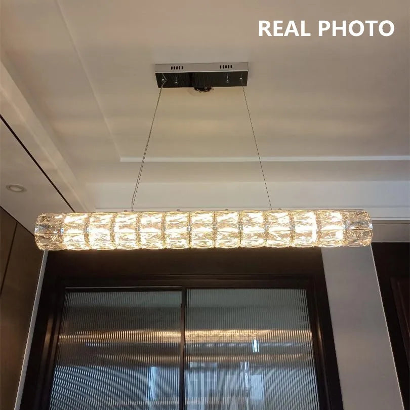 lustre moderne led en cristal k9 art décor maison - vue 4 sur 13