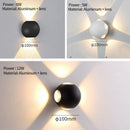 Moderne LED-Wandleuchte für Innen und Außen