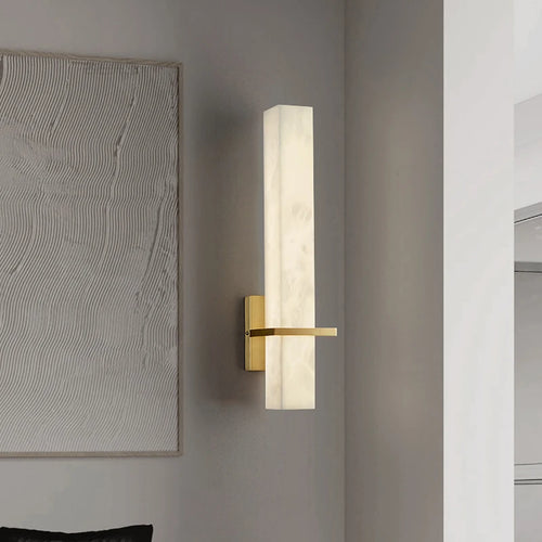 applique murale de luxe en cuivre et marbre pour intérieur élégant