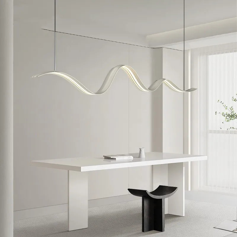 Modern And Minimalist Restaurant Chandeliers 2024 New Minimalist Dining Table, Bar Lighting, High-end Dining Hall Chandeliers - vue 5 sur 9