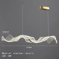 LED-Kronleuchter modernes Design für Innenräume höhenverstellbar aus transparentem Acryl