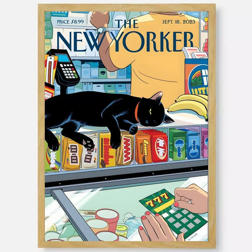 affiche new yorker art mural autocollant étanche décoration esthétique