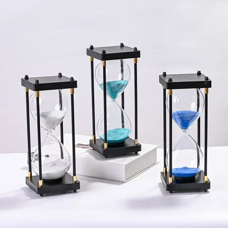 sablier rétro décoratif pour bureau et salon cadeau de luxe - vue 11 sur 16