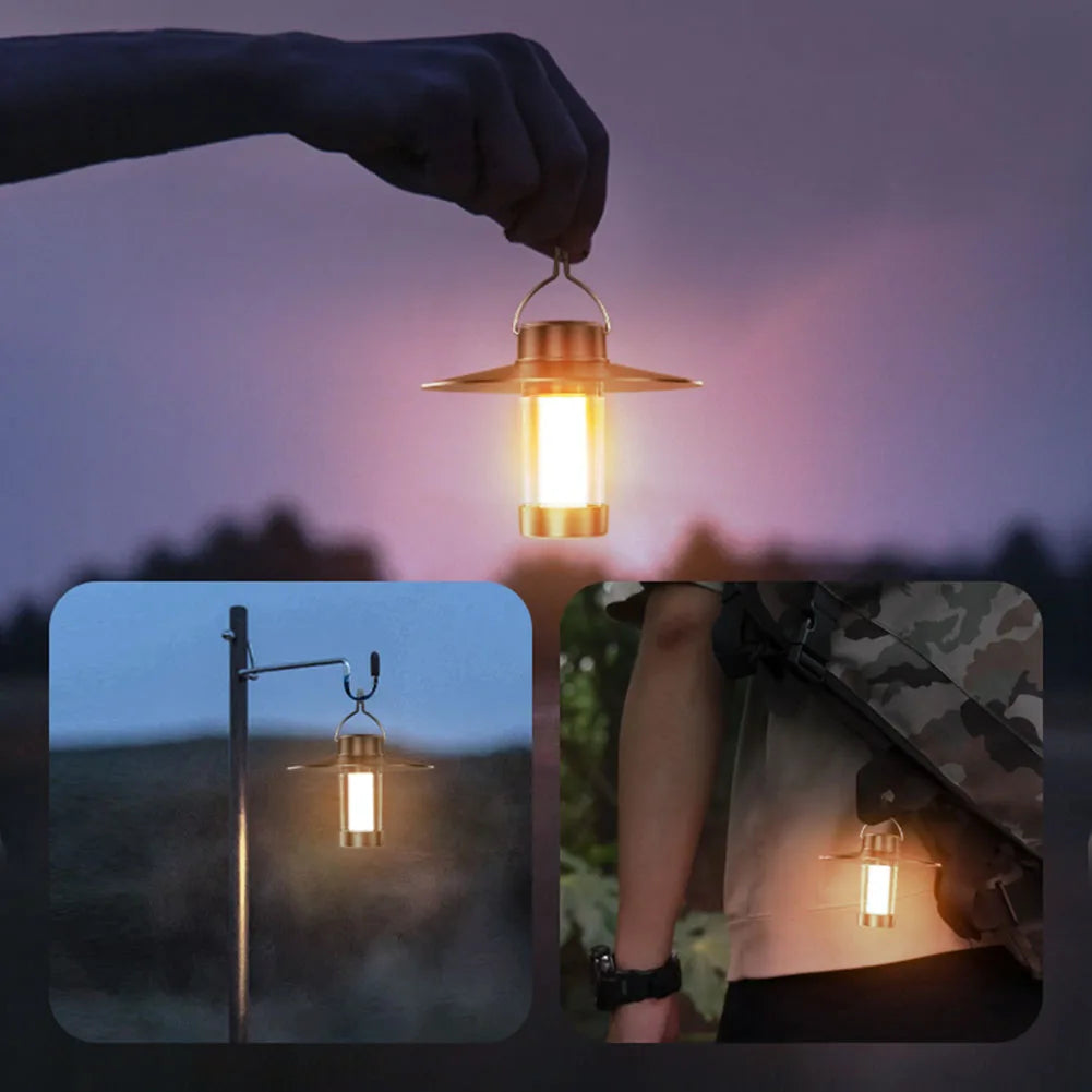 lampe de camping led d'urgence avec charge type c et intensité variable - vue 6 sur 8