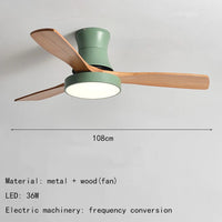 ventilateur de plafond moderne avec lumière design pour intérieur