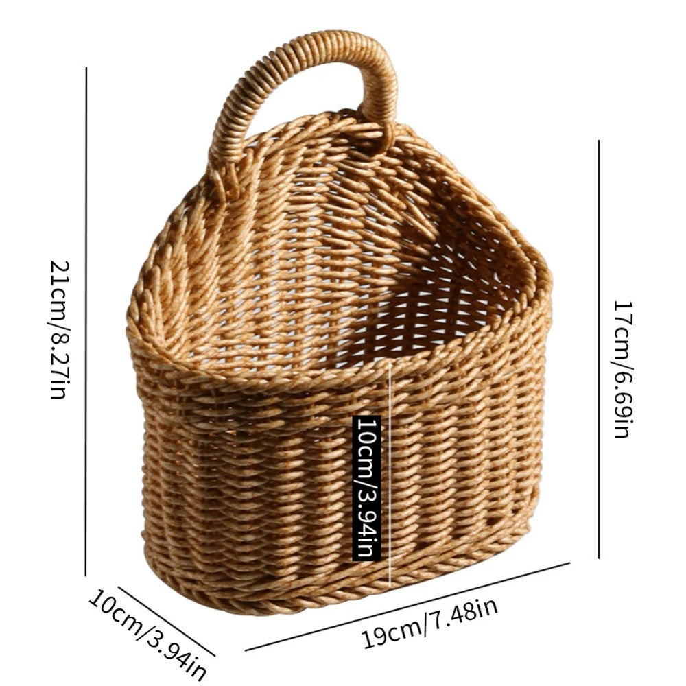 paniers suspendus en osier pour rangement décoratif et organisation - vue 13 sur 12