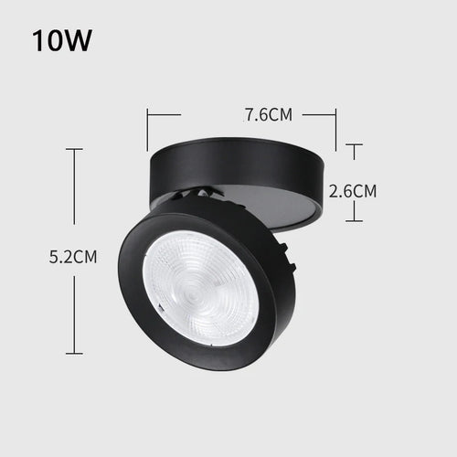 Faltbarer LED-Einbauspot aus Aluminium für Zuhause oder Büro - vue 13 sur 12