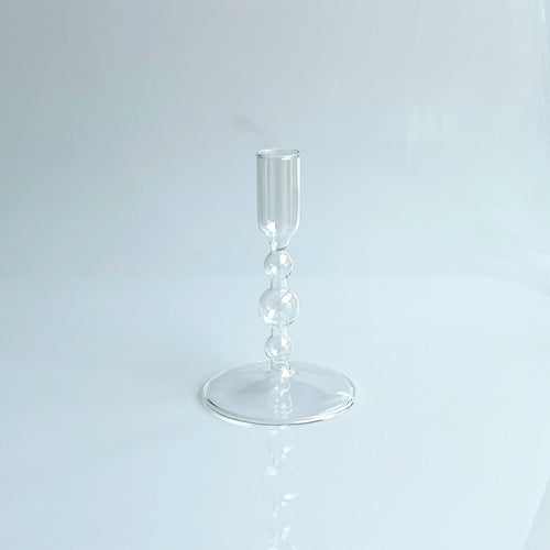 bougeoir en verre pour décoration intérieure créative et élégante