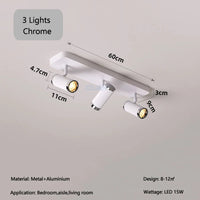 Surface Mount Cloakroom Ceiling Lamps 350 Degree Adjustable LED Spotlight Living Room Aisle Hallway Stair Ceiling Light White