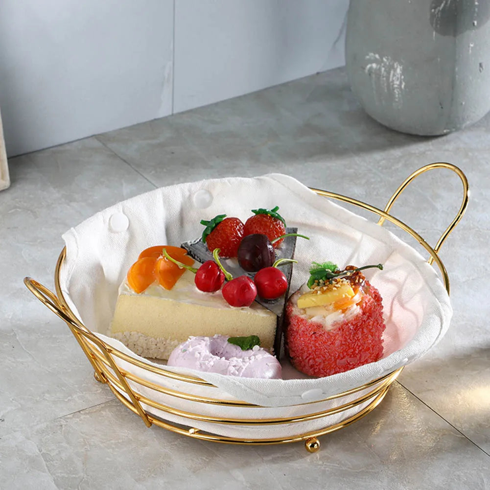 panier de rangement en métal pour collations et fruits - vue 7 sur 6