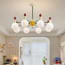 Moderner Kronleuchter für das Kinderzimmer nordisches Design bunt und leuchtend